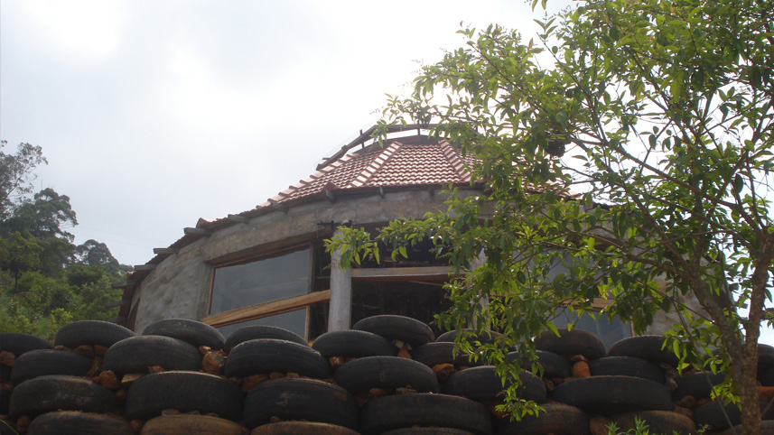 Earthship interior