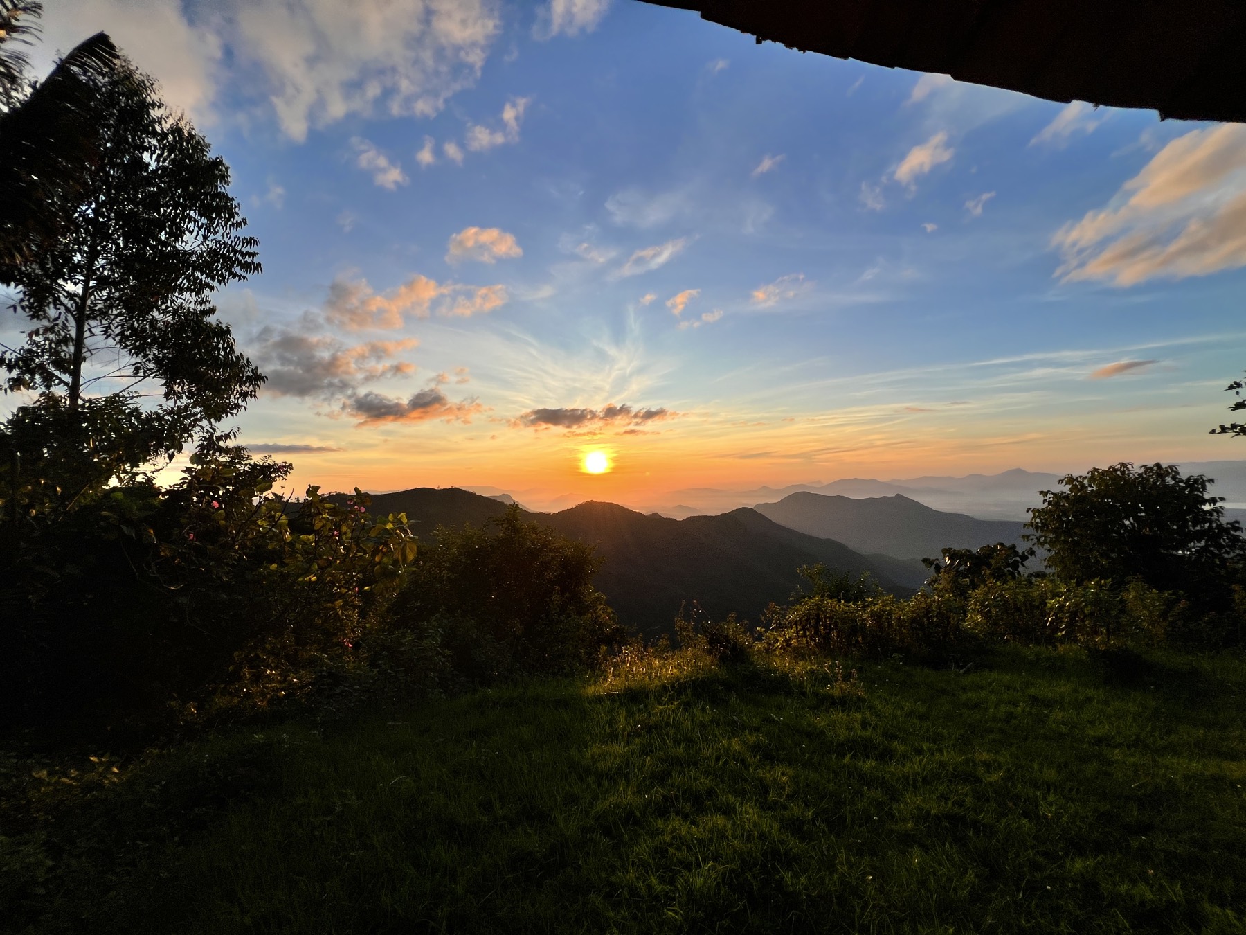 Sunset panorama from The Rock